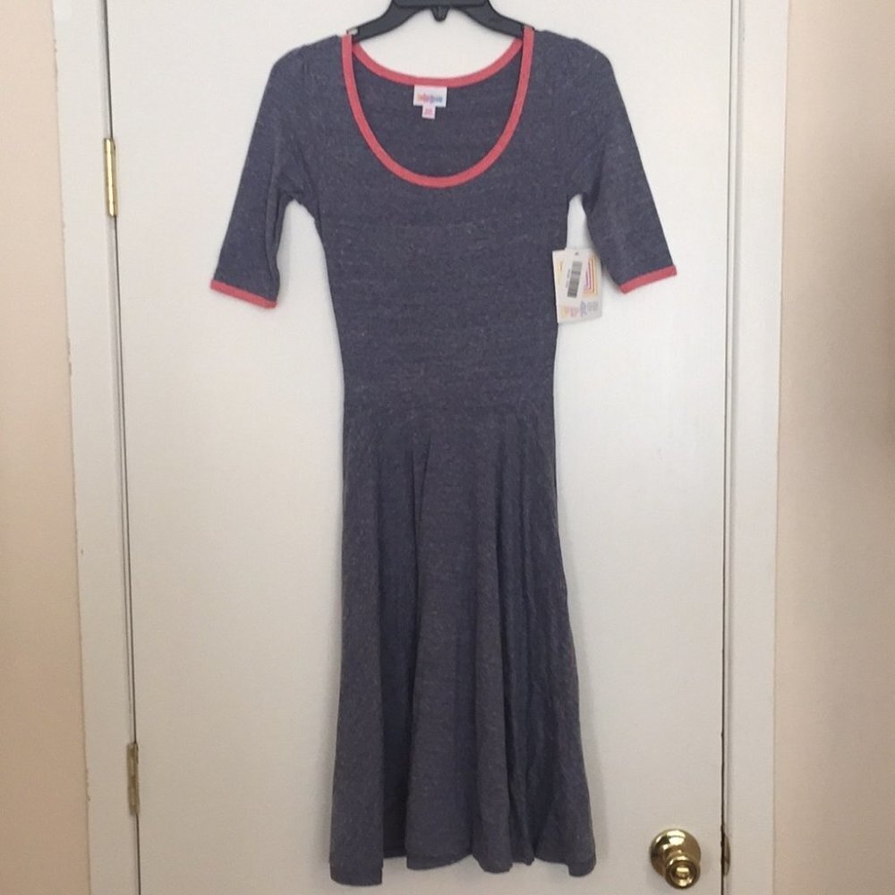 XXS LuLaRoe Nicole Dress‎ DD32 1894